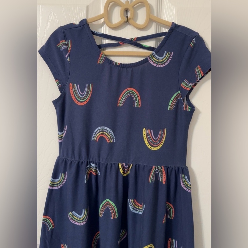 Epic Threads Navy Dress with Rainbow Accents - Picture 6 of 9